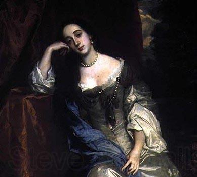 John Michael Wright Lely's Duchess of Cleveland as the penitent Magdalen Norge oil painting art